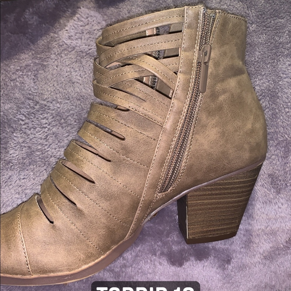 Torrid tan bootie